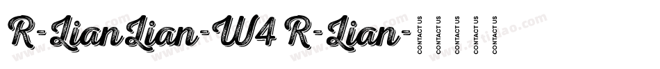 R-LianLian-W4 R-Lian字体转换